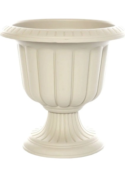 Serinova Nergis Saksı 6 Litre Beyaz Ayaklı Plastik Çiçek Saksısı fiyatları