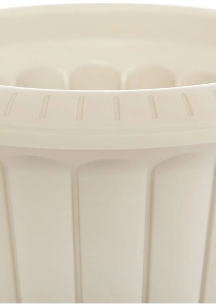 Serinova Nergis Saksı 6 Litre Beyaz Ayaklı Plastik Çiçek Saksısı fırsatları