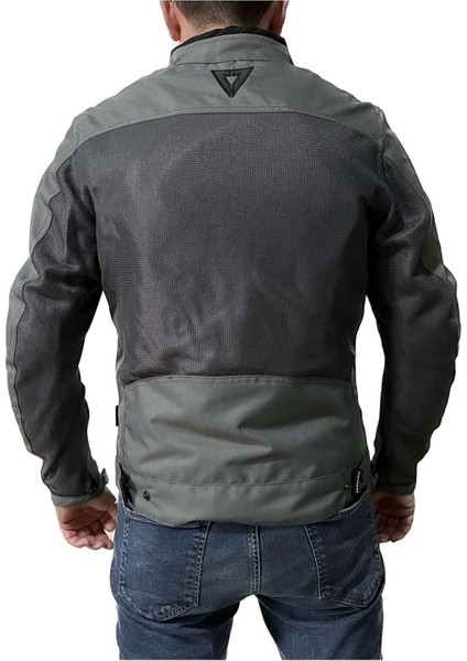 Ceket Compass Racıng Motosiklet Montu Gri - 3xl