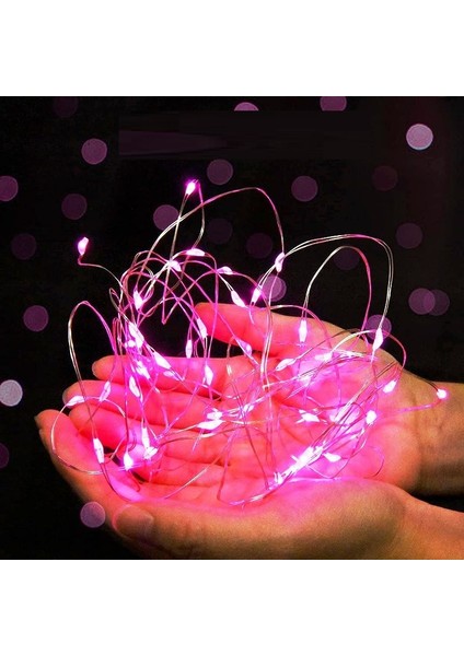 6 Metre Pembe Pilli LED Işık Canlı Pembe Işık IP65 Su Geçirmez Sevgililer Gününe Özel Pembe LED Işık fırsatları