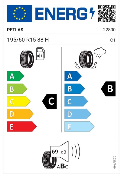 195/60R15 88 H Progreen PT525 Oto Yaz Lastiği Üretim Yılı 2025 modelleri