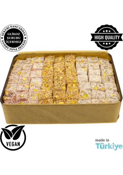 Karışık Çifte Kavrulmuş Antep Fıstıklı Lokum 500 gr modelleri