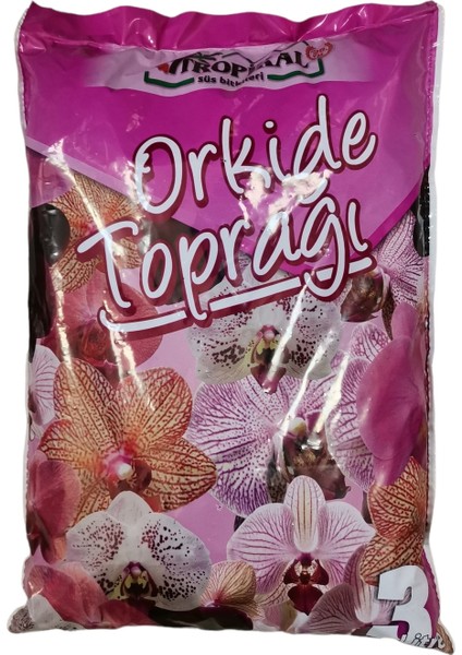 Orkide Toprağı /orkideler Için Hazırlanmış Özel Kabuk / 3 Lt.