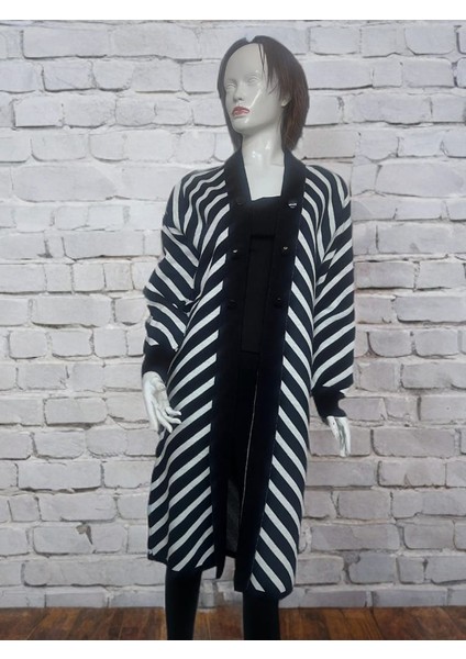 Çizgili Pike Hırka M2371
