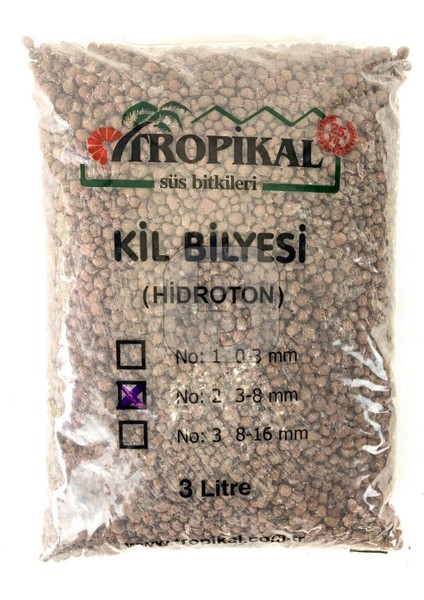 Tropikal Kil Bilyesi 3lt. 3-8mm. (Hidroton)