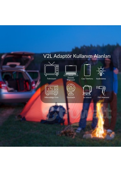 ZTV144 V2L Tek Çıkışlı Elektrikli Araç Adaptörü 220V