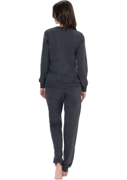 Kadın Antrasit Melanj Pijama Takım 20111 fiyatları