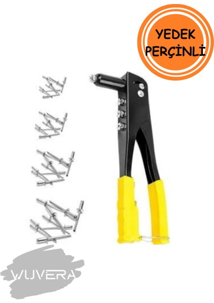 Profesyonel Perçin Tabancası – Araç Koltuğu ve Mobilya Perçin Makinesi (Perçin Hediyeli)