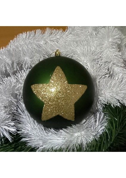 Vıp Deluxe Dev Boyut Top Süs 15 cm Yeşil Top Süsler Dev Yılbaşı Ağacı Süsleri Noel Ağacı Süsleri