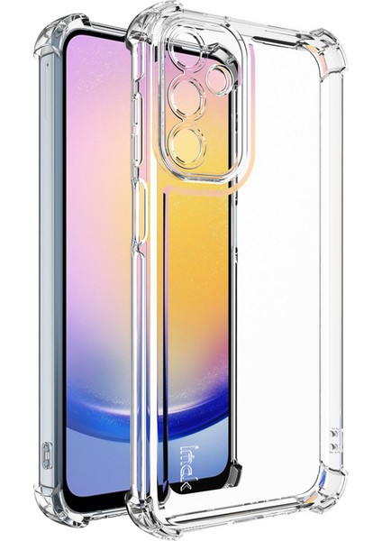 Imak Ux-4 Serisi Samsung Galaxy A15 4g/5g Kılıf Düz Çerçeve Dört Köşe Darbeye Dayanıklı Şeffaf Tpu Kapak (Yurt Dışından)