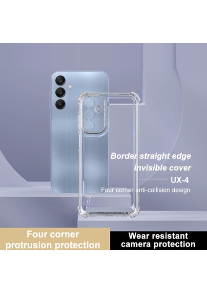 Imak Ux-4 Serisi Samsung Galaxy A15 4g/5g Kılıf Düz Çerçeve Dört Köşe Darbeye Dayanıklı Şeffaf Tpu Kapak (Yurt Dışından) indirimleri
