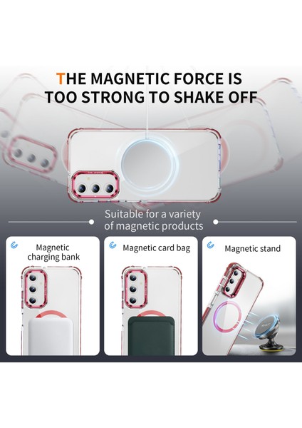 Samsung Galaxy S24 Fe Için Magsafe-Red ile Uyumlu Lens Destekli Kapaklı Şeffaf Telefon Kılıfı (Yurt Dışından) indirimleri