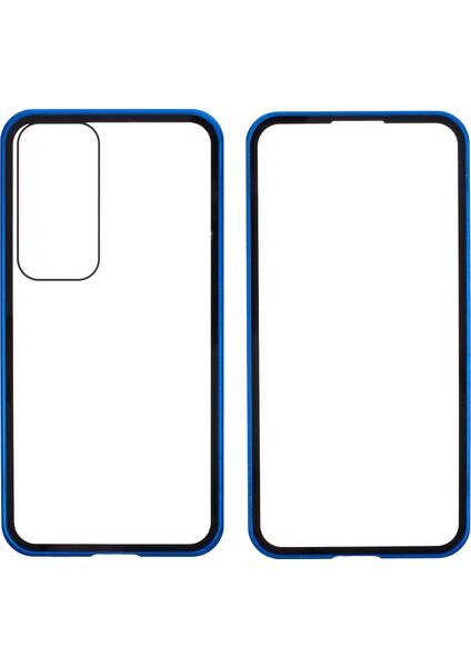 Samsung Galaxy S25 Kılıf Manyetik Tam Koruma Şeffaf Telefon Kapağı-Mavi (Yurt Dışından) fiyatları