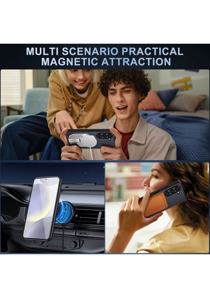 Samsung Galaxy Z Fold6 5g Manyetik Kılıf Isı Dağılımı Aromaterapi Kickstand Silikon + Pc Telefon Kapağı-Gümüş (Yurt Dışından) fırsatları