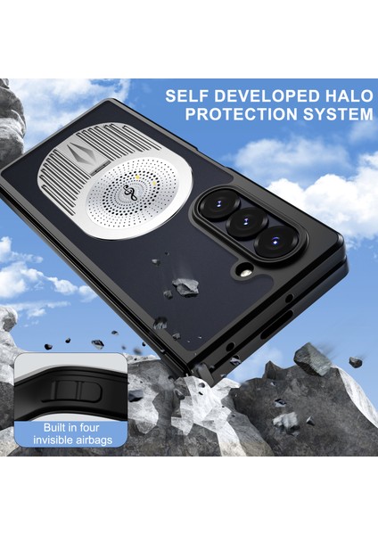 Samsung Galaxy Z Fold6 5g Manyetik Kılıf Isı Dağılımı Aromaterapi Kickstand Silikon + Pc Telefon Kapağı-Gümüş (Yurt Dışından) indirimleri