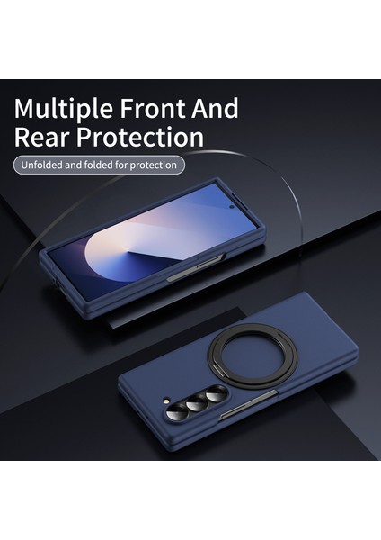 Samsung Galaxy Z Fold6 5g Manyetik Kılıf Yüzük Kickstand Sert Pc Kapak Temperli Cam Ekran Filmi-Safir (Yurt Dışından) indirimleri