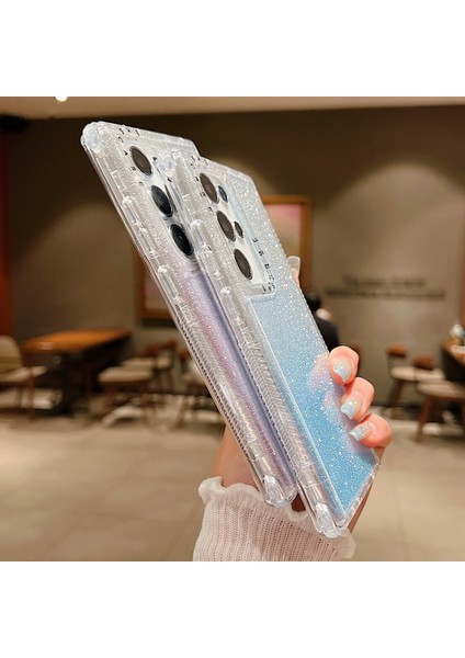 Samsung Galaxy S24 Ultra Kılıf Parıltılı Tasarım Pc+Tpu Darbeye Dayanıklı Telefon Kapağı-Mor (Yurt Dışından) modelleri