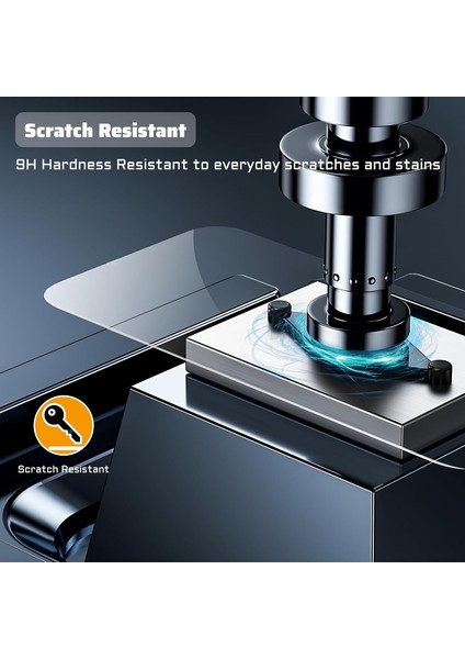 Samsung Galaxy S24 Fe Şeffaf Tpu Çizilmez Telefon Kılıfı + 2.5d Ark Kenar Ekran Koruyucu Için (Yurt Dışından) modelleri