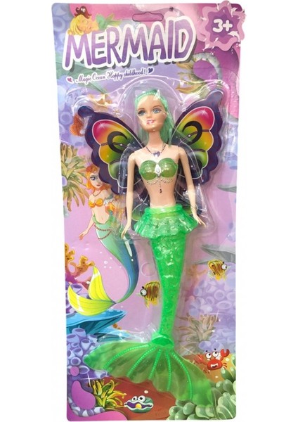 Kelebek Kanatlı Işıklı Deniz Kızı 32 cm modelleri