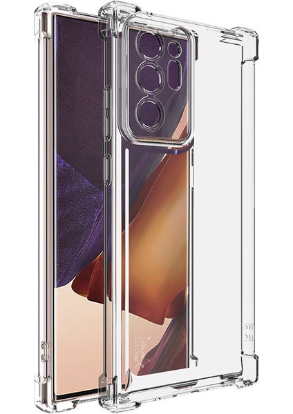 Samsung Galaxy NOTE20 Ultra 5G/NOTE20 Ultra Için Imak Ux-4 Serisi Kılıf Düz Çerçeve Dört Köşe Darbeye Dayanıklı Şeffaf Tpu Kapak (Yurt Dışından)