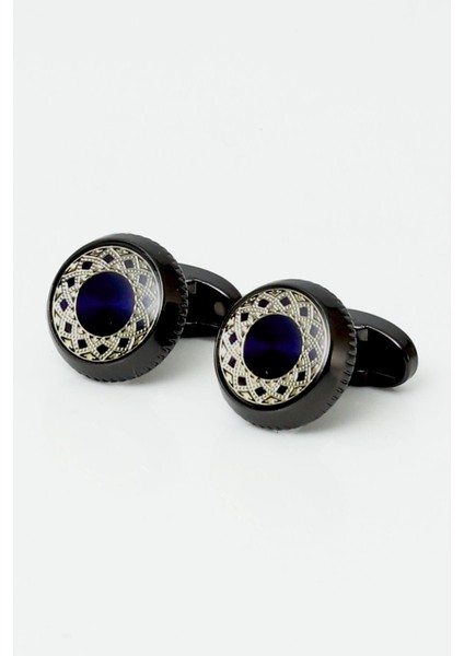 Hand Made Sarı Lacivert Kravat & Mendil & Kol Düğmesi Hediye Seti fiyatları