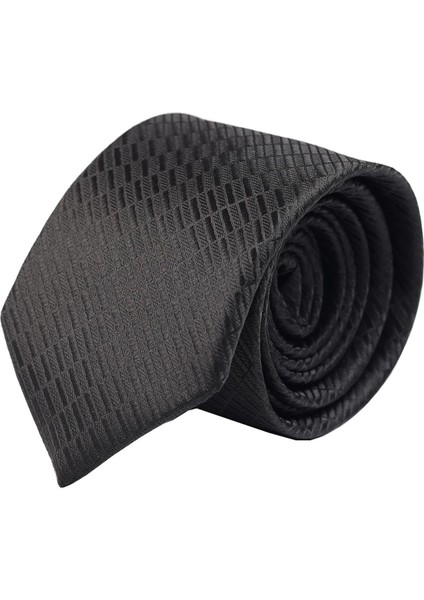 Hand Made Desenli Siyah Kravat & Mendil & Siyah Mineli Kol Düğmesi Hediye Seti fırsatları