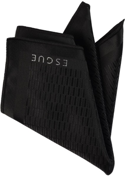 Hand Made Desenli Siyah Kravat & Mendil & Siyah Kol Düğmesi Hediye Seti indirimleri