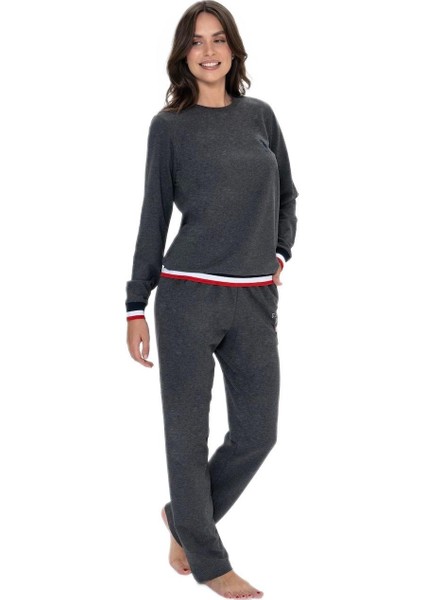Kadın Antrasit Melanj Pijama Takım 20110 fiyatları