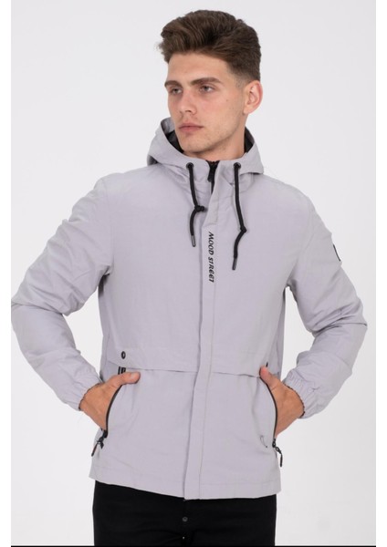 Mood Street Baskılı Su Itici Slim Fit Erkek Yağmurluk Mont fiyatları