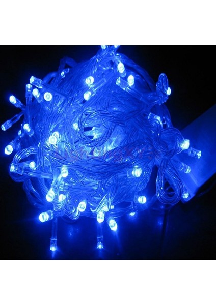 10 Metre Mavi LED Işık Mavi Ip LED Işık Kablo Işık 220V Fişli Işık Dekorasyon Işığı Mavi Noel Işığı