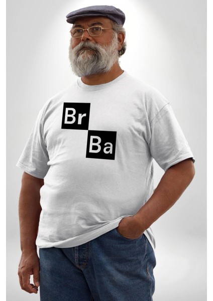 Br Ba Kimya Breaking Bad Beyaz Büyük Beden Kadın Erkek Ünisex Basic Ön Baskılı Tişört fiyatları