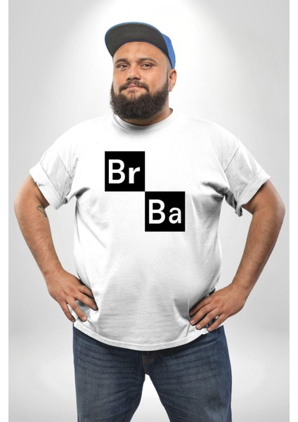 Br Ba Kimya Breaking Bad Beyaz Büyük Beden Kadın Erkek Ünisex Basic Ön Baskılı Tişört modelleri