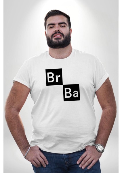 Br Ba Kimya Breaking Bad Beyaz Büyük Beden Kadın Erkek Ünisex Basic Ön Baskılı Tişört fırsatları