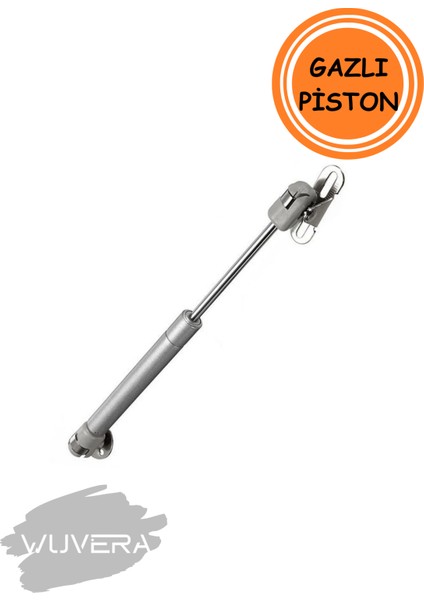 Dolap Kalkar Kapak Gazlı Piston – Gri (100N) – Mobilya Makasları Tek Ebat