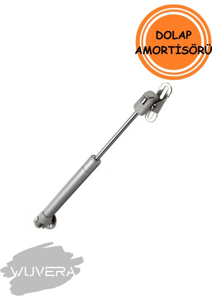 Dolap Kalkar Kapak Gazlı Piston – Gri (100N) – Mobilya Makasları Tek Ebat
