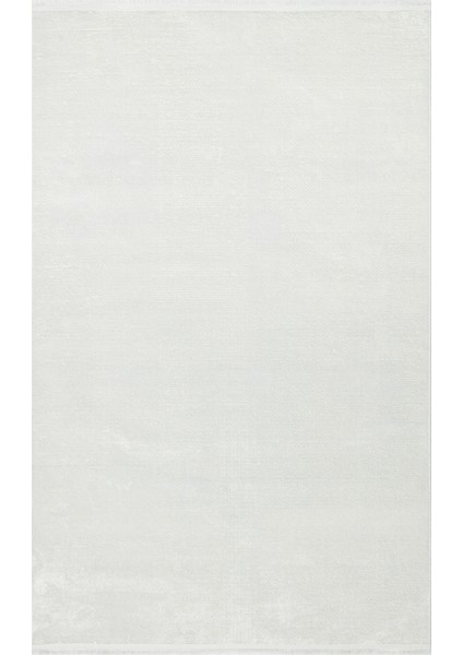 Sateen St 21 White x w Hav Vermez Yıkanabilir Kaymaz Ince Dokuma Modern Makine Dokuması Halı