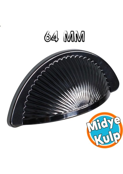 Mobilya Mutfak Dolabı Çekmece Dolap Kulpları Kulpu Kulb Yelken Midye Tas Çanak 64 mm Düğme Füme
