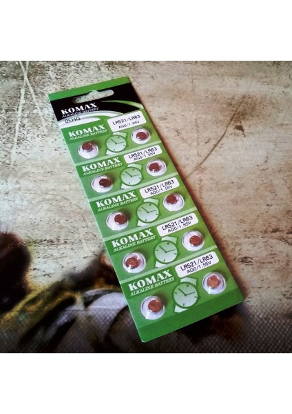 Button Alkalıne Battery Ag Seria Ag 0 Pil LR521 Pil 379 Pil SR521 Pil LR63 Pil Saat Pili Yedek Pil