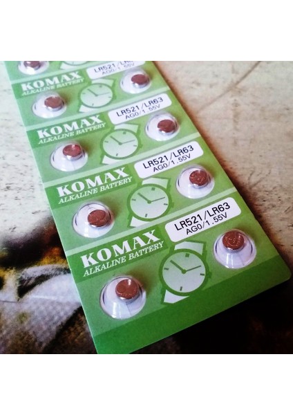 Button Alkalıne Battery Ag Seria Ag 0 Pil LR521 Pil 379 Pil SR521 Pil LR63 Pil Saat Pili Yedek Pil