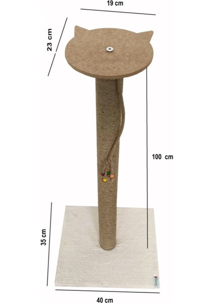 Büyük Kedi Tırmalama Tahtası 100 cm