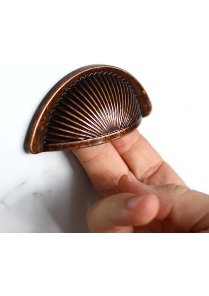 Mobilya Mutfak Dolap Kulpu Kulbu Kulpları Yelken Midye Tas Çanak 64 mm Düğme Eskitme Antikbakır modelleri