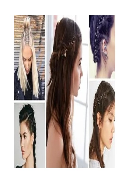 Saç Piercingi - Saç Yüzüğü - Silver modelleri