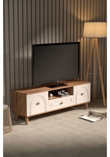 Bohem Tv Ünitesi 180 Cm MDF Kapaklı Tv Sehpası