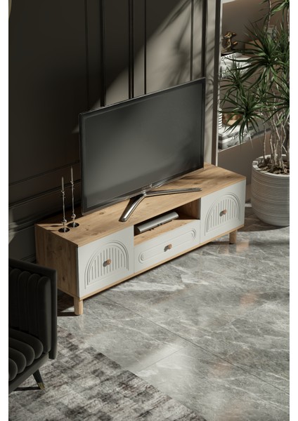 Bohem Tv Ünitesi 180 cm Mdf D Kapak Çizgili