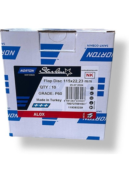 Clıpper Fld Fdtf 115X22 Nor P60 Starlıne Flap Disk
