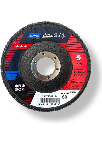 Clıpper Fld Fdtf 115X22 Nor P60 Starlıne Flap Disk modelleri