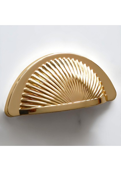 Mobilya Mutfak Dolabı Çekmece Dolap Kulpları Kulb Yelken Midye Tas Çanak 64 mm Düğme Altın Gold indirimleri