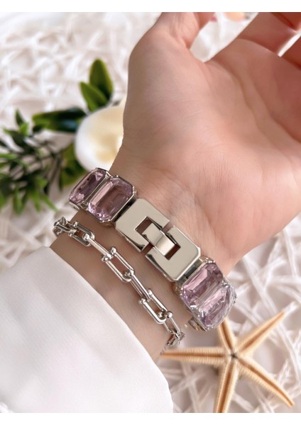 Özel Tasarım Vintage Seri Taşlı Kordon Model Kadın Kol Saati+Bileklik Hediyeli CL8888.S06 modelleri