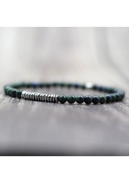 Yeşil Akik Hematit Bileklik - Şık ve Minimalist Tasarım 4mm