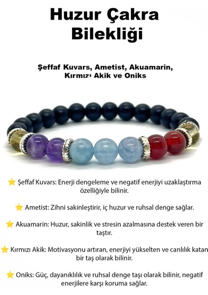 Huzur Taşı Çakra Bileklik